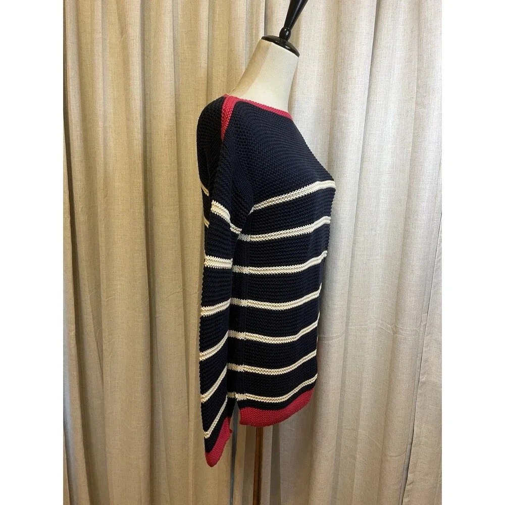 Gap Kids Girls' 2XL Cotton Nautical Knit Sweater Long Sleeve Pullover Boat Neck